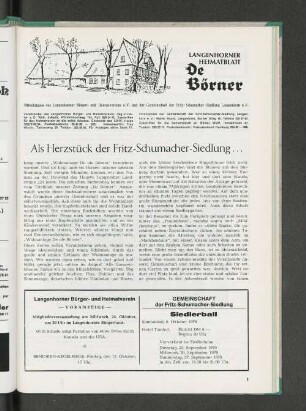 Als Herzstück der Fritz-Schumacher-Siedlung..