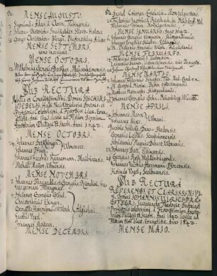 Sommerhalbjahr 1642. Rektorat Johann Ulrich Pregi(t)zer