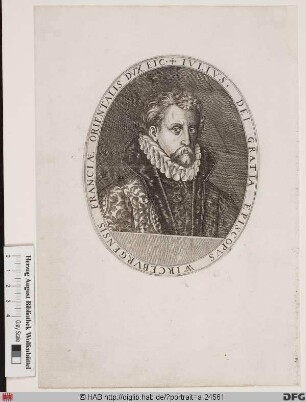 Bildnis Julius (Echter von Mespelbrunn), 1573-1617 Fürstbischof von Würzburg