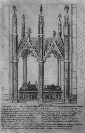Beauvais, Saint-Lucien, Grabmal des Kardinals Cholet de Nointel (+ 1292)