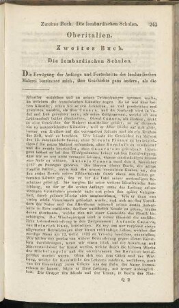 Zweites Buch. Die lombardischen Schulen.