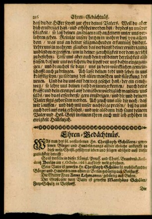 Ehren-Gedächtnüs.