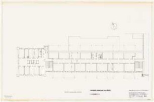 Evangelisches Diakonissenkrankenhaus Bethanien, Berlin-Kreuzberg Umbau. Hauptgebäude: 3. Obergeschoss 1:100