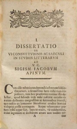 Io. Matthiae Gesneri, Eloqv. Et Poes. In Acad. Georgia Avgvsta Profess. Pvbl. ... Opvscvla Minora Varii Argvmenti, 1