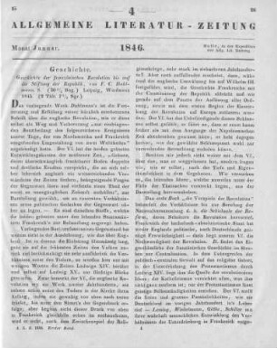 Dahlmann, F. C.: Geschichte der französischen Revolution bis auf die Stiftung der Republik. Leipzig: Weidmann 1845