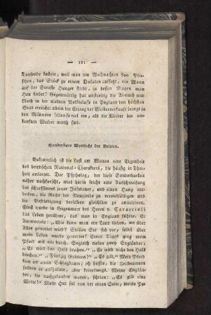 Sonderbare Wettsucht der Britten.
