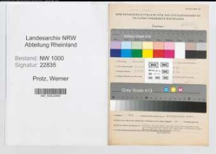 Entnazifizierung Werner Protz, geb. 28.02.1901 (Stadtinspektor)
