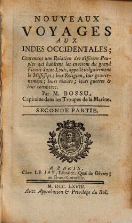 Nouveaux Voyages aux Indes occidentales, 2