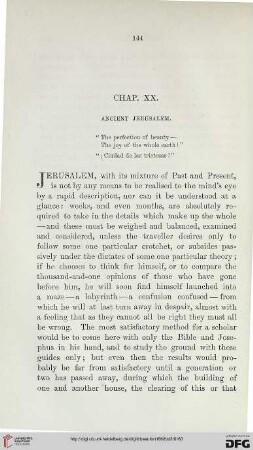 Chap. Ancient Jerusalem