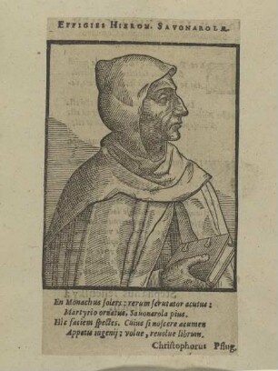 Bildnis des Hieronymus Savonarola