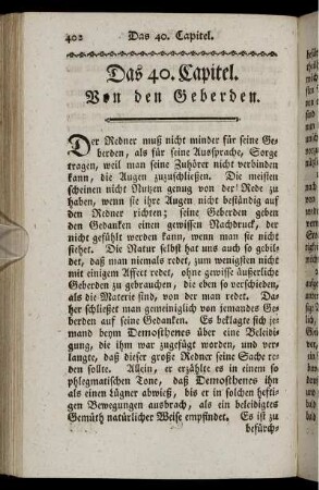 Das 40. Capitel. Von den Geberden