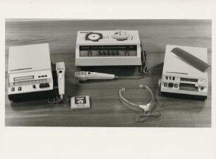 Diktiergeräte "Stenorette 100", "Stenorette L", "Stenorette 200" der Grundig-Werke