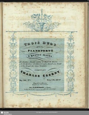 1: No. 1. Rondino: Non più andrai de Figaro de Mozart