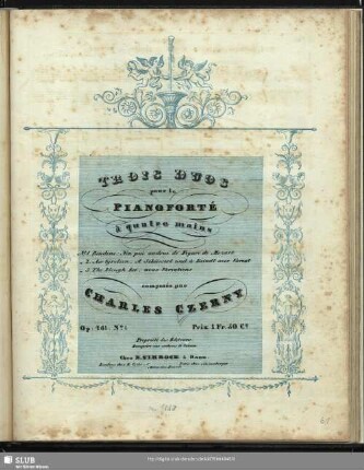 1: No. 1. Rondino: Non più andrai de Figaro de Mozart