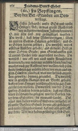 (61.) Zu Bopffingen. Bey den Bet-Stunden am Donnerstage