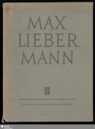 Max Liebermann : 12 Zeichnungen
