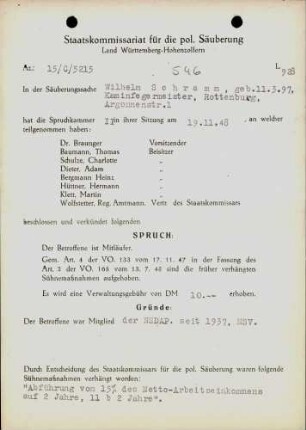 Schramm, Wilhelm