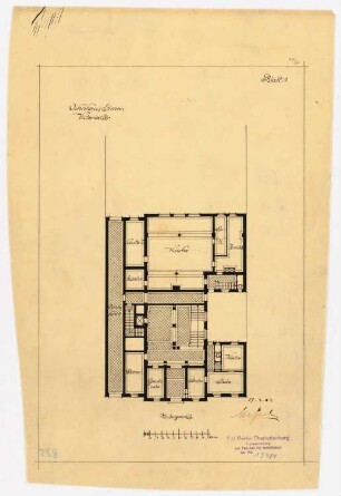 Wohnhaus Dr. Eduard Simon, Berlin: Grundriss Untergeschoss 1:200