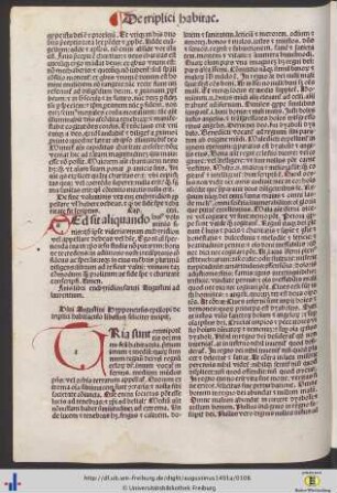 De triplici habitaculo.