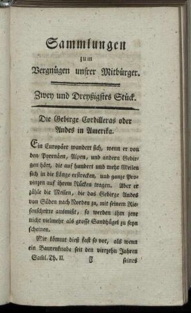 Zwey und Dreyßigstes Stück.