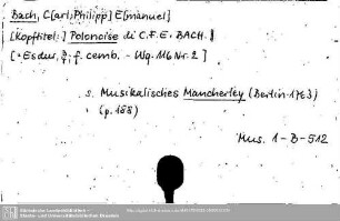 Bach, Carl Philipp Emanuel