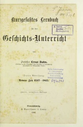 Abt. 3: Neuere Zeit : 1517 - 1815