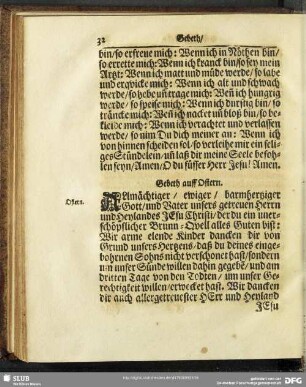 Gebeth auff Ostern