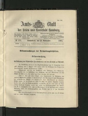 No. 177, 26. November 1904.