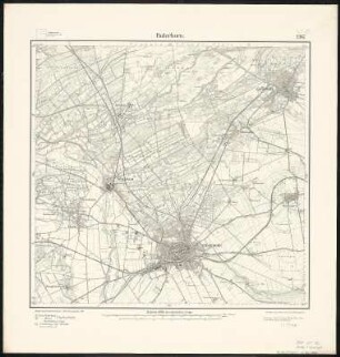 Meßtischblatt 2367 : Paderborn, 1907 : Paderborn. - Aufn. 1894, hrsg. 1896, einz. Nachtr. 1907. - 1:25000. - [Berlin]: Reichsamt für Landesaufnahme, 1907. - 1 Kt.