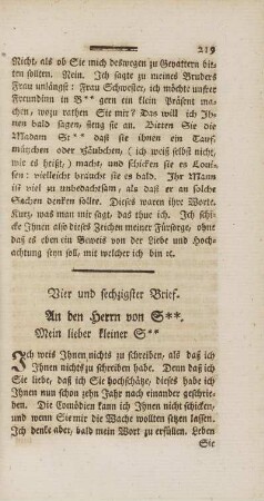 Vier und sechzigster Brief.