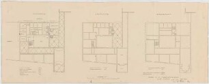 Fischer, Theodor; Stuttgart; Altertums-Museum - Grundriss UG, Grundriss 1. OG, Grundriss 2. OG