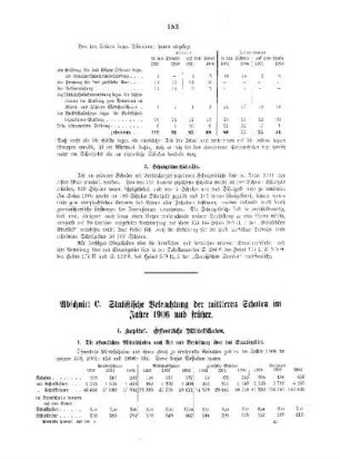 Statistische Beleuchtung des niederen und mittleren Schulwesens : C. Statistische Beleuchtung der mittleren Schulen ... ; (I., 1.)