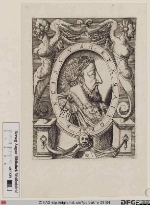 Bildnis Franz (François) I., König von Frankreich (reg. 1515-47)