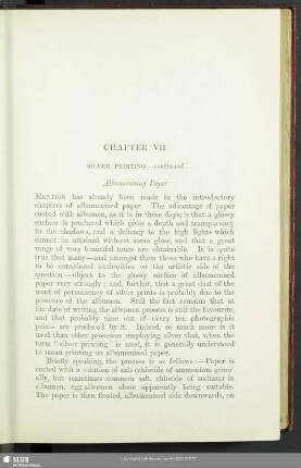 Chapter VII Silver Printing - continued