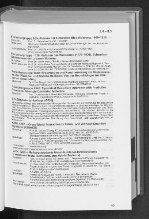 II.5 Graduiertenkollegs (GRK)