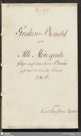 Gruben-Bericht von Alte Mordgrube Fdgr. auf dem obern Brand - 17.6930 4.