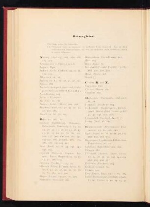 Ortsregister.