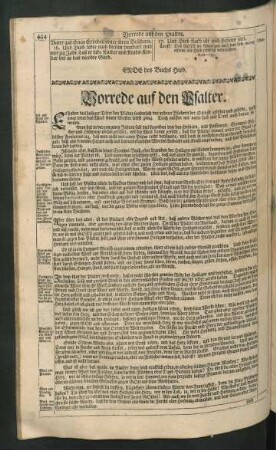 Vorrede auf den Psalter