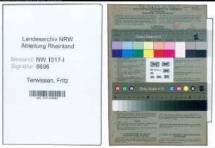 Entnazifizierung Fritz Terwissen , geb. 16.02.1891 (Anstreicher)