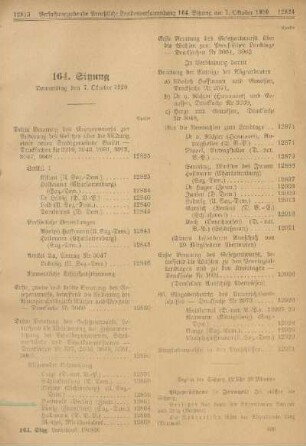 164. Sitzung. Donnerstag den 7. Oktober 1920