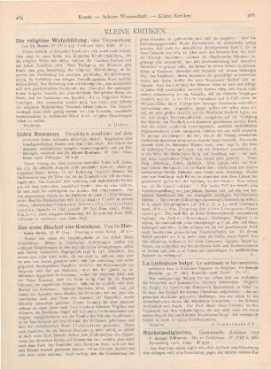 465-468 Kleine Kritiken