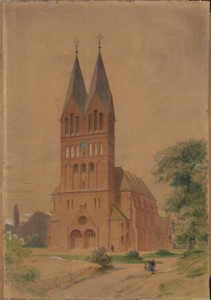 Backsteinkirche, Schwetz: Perspektivische Ansicht