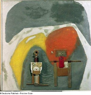 Abstrahierte Komposition "Two figures"