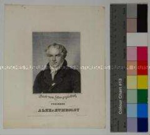 Porträt des Naturforschers und Geografen Alexander Freiherr von Humboldt - aus Meyers Conversationslexikon