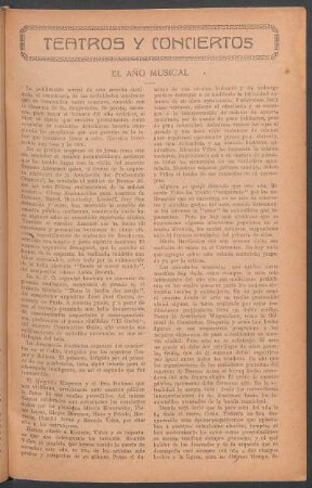 Teatros y conciertos
