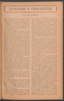 Teatros y conciertos