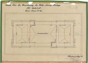 Troost, Paul Ludwig; München, Arcisstr. 12; Führerbau der NSDAP - Blitzschutzanlage Galerie II (Untersicht)