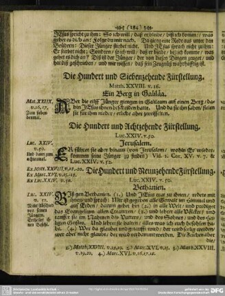 Die Hundert und Achtzehende Fürstellung. [Lucas - Kapitel 24, v. 50] Jerusalem