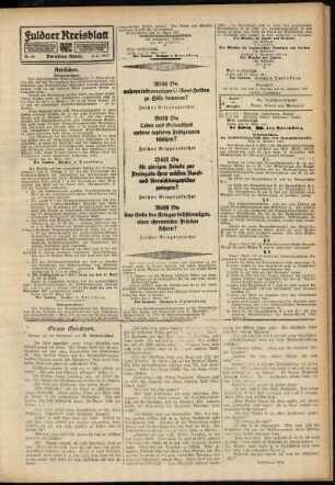 Zweite Ausgabe vom Donnerstag, den 05. April 1917.
