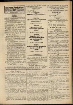 Zweite Ausgabe vom Donnerstag, den 05. April 1917.